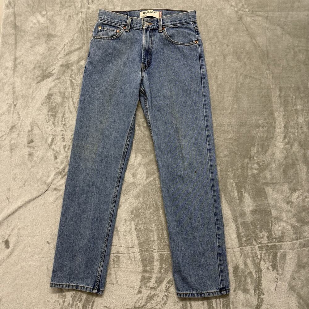 Vtg Levis 505 Jeans 29x32 (Fits 29x31) Blue Workwear Straight Denim Y2K
